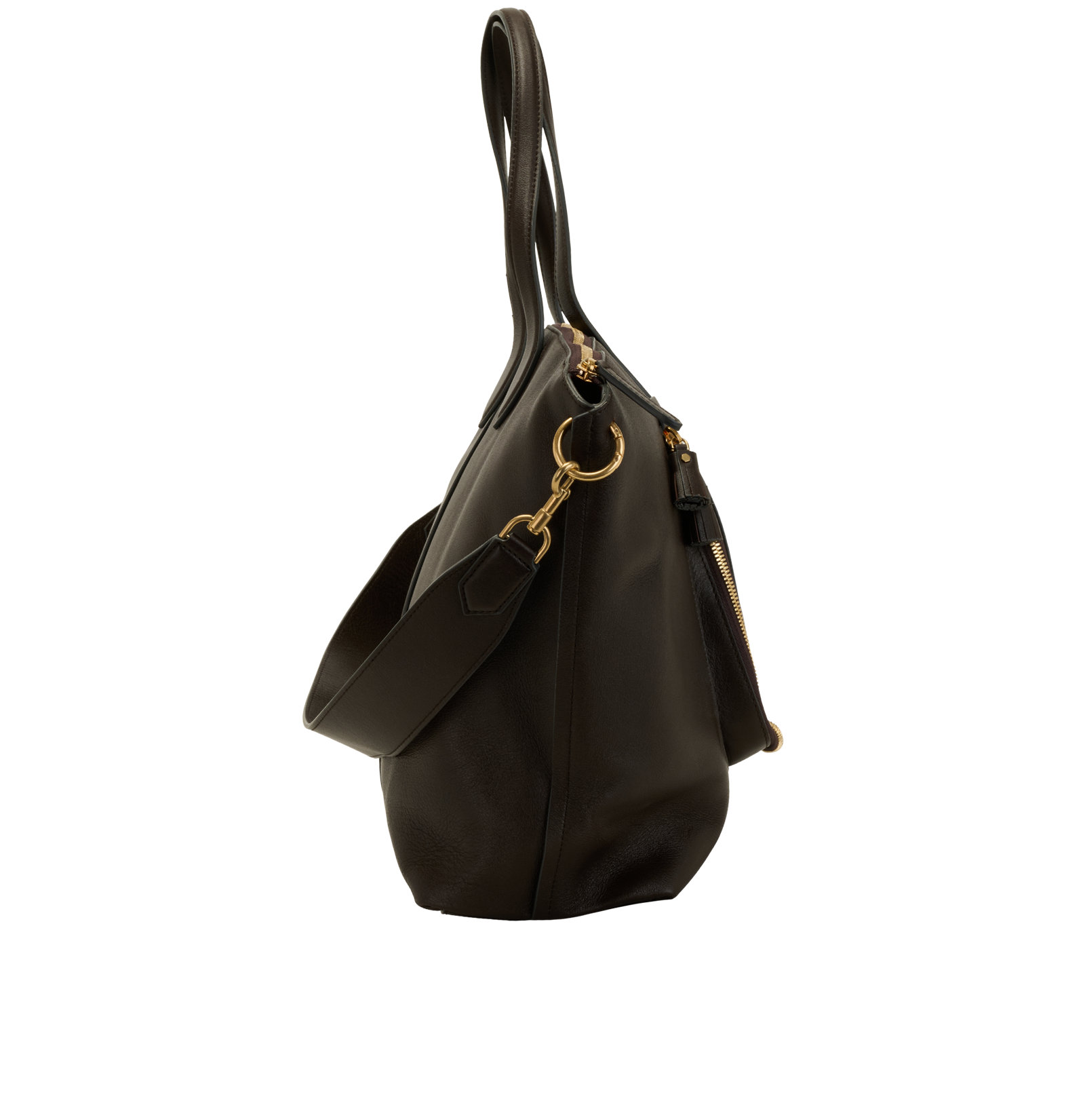 Very Slouchy Tote, &pound;220, Handbags, Brown, Leather, Side view